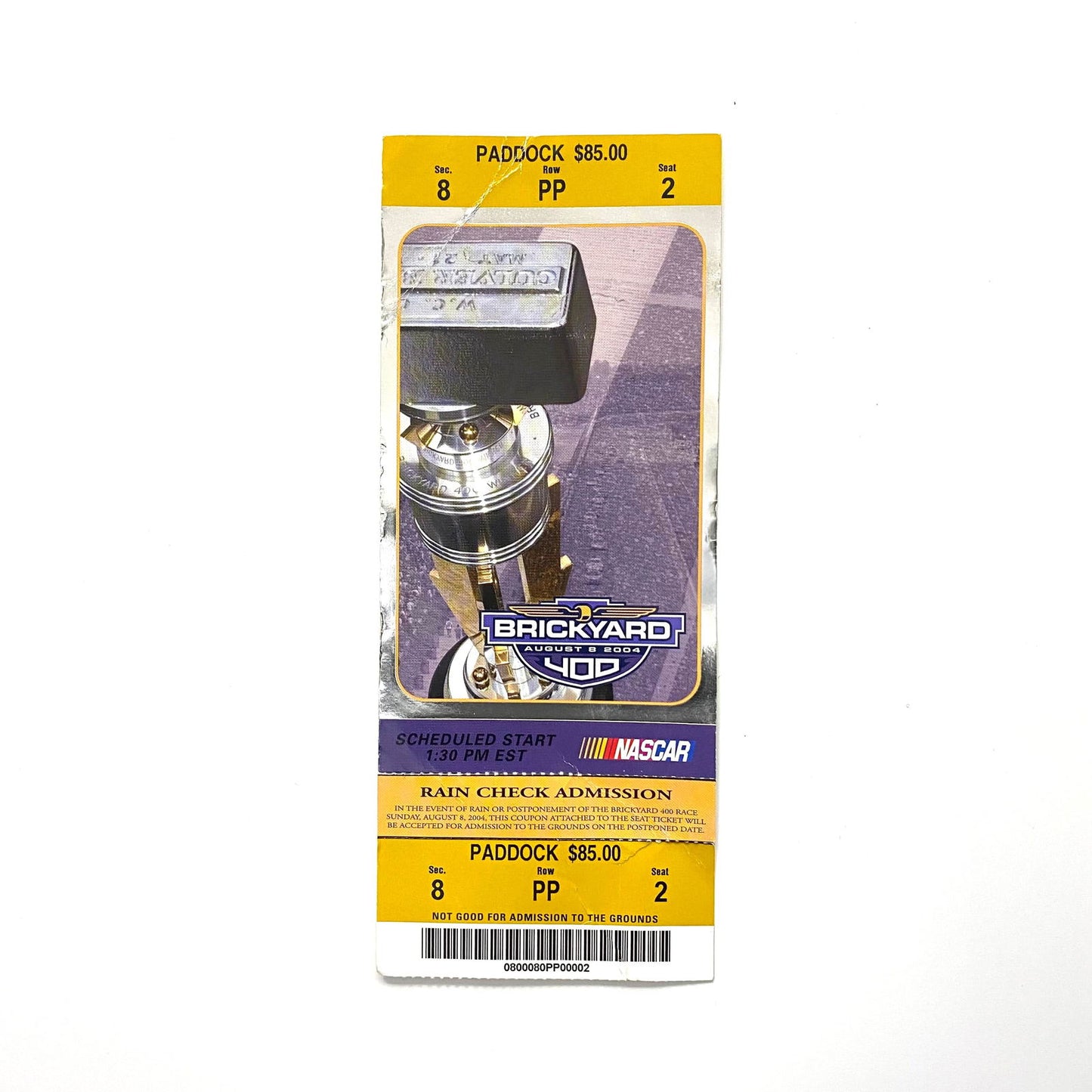 2004 Brickyard 400 Indianapolis Motor Speedway Ticket Stubs -  | Buy at Parsimony Shoppes