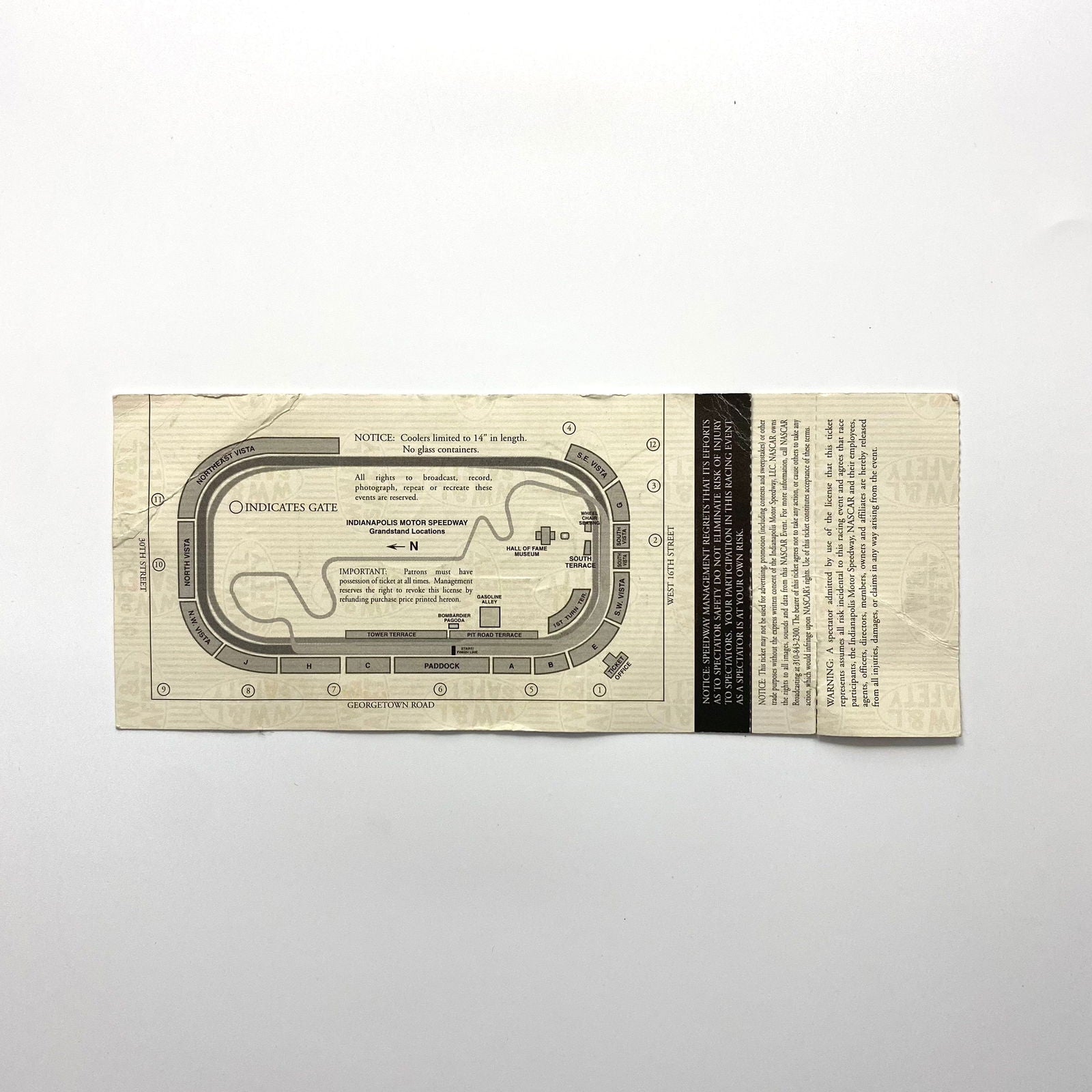2004 Brickyard 400 Indianapolis Motor Speedway Ticket Stubs -  | Buy at Parsimony Shoppes