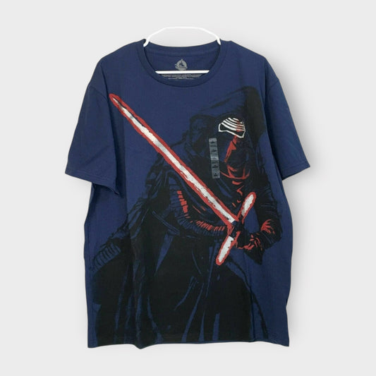 Disney Store Men's Dark Blue Kylo Ren Graphic Cotton T-Shirt - Size XL - NWT