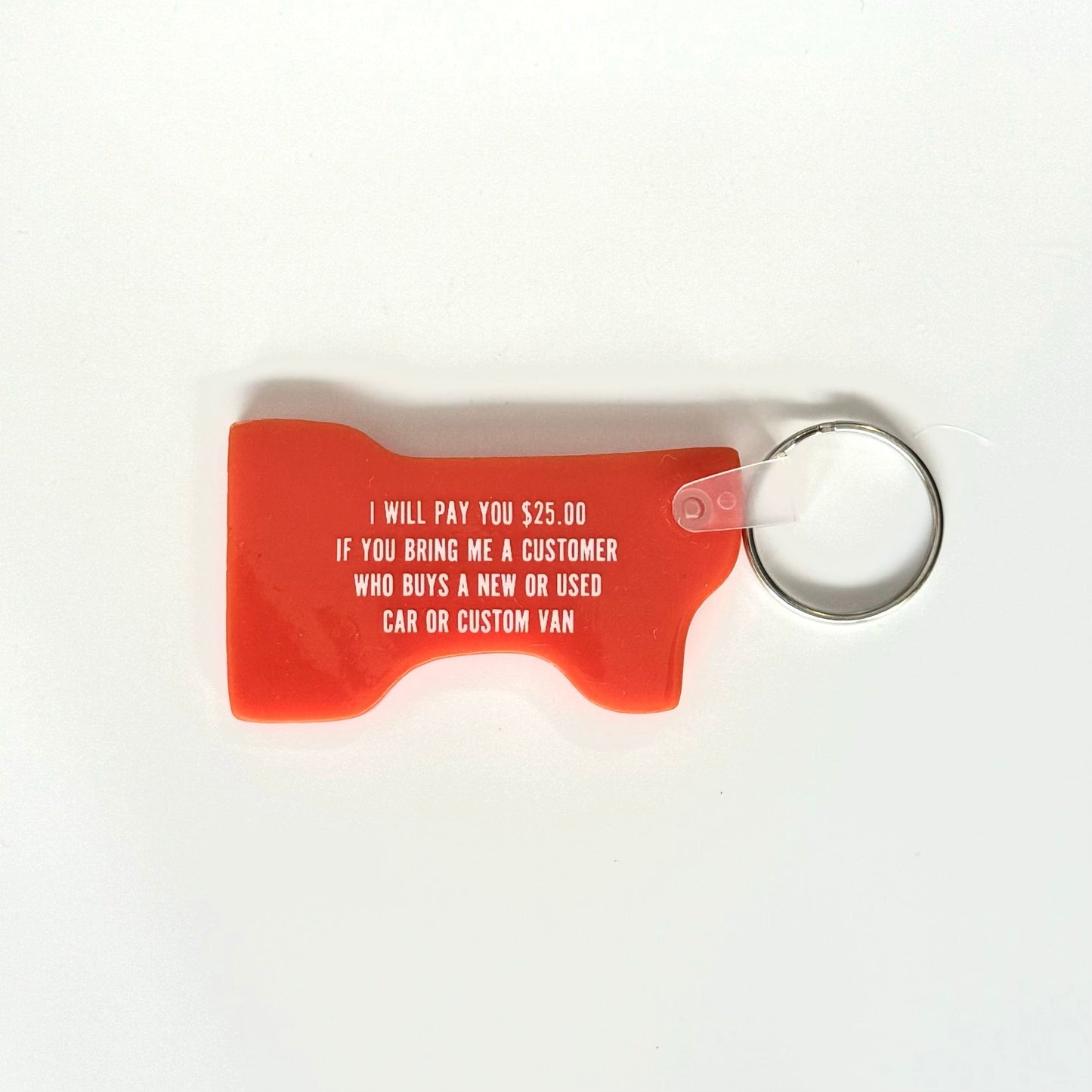 Indianapolis, IN ‘Stuart-Skillman Oldsmobile’ Keychain Key Ring Orange #1 Rubber