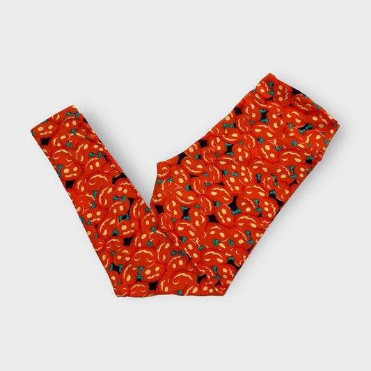 LuLaRoe Halloween Leggings | TC (12-18) | Orange Pumpkins Pattern | New