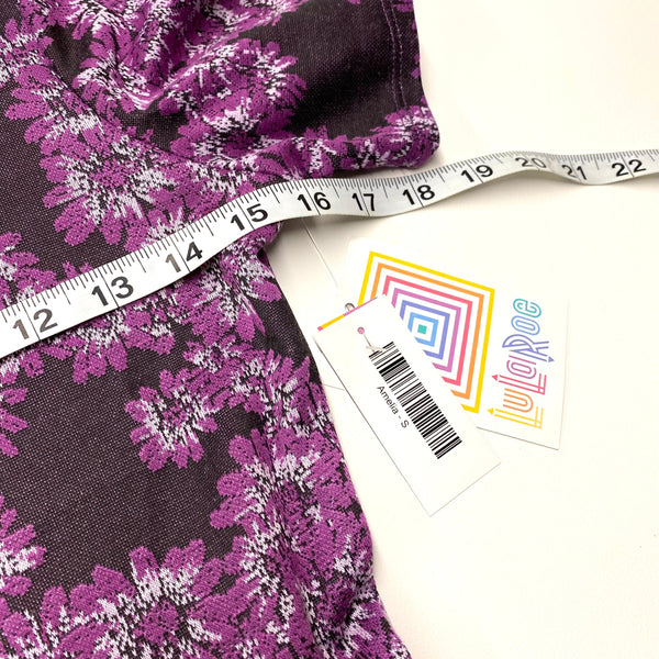 Lularoe Women's S Amelia Purple Floral Dress