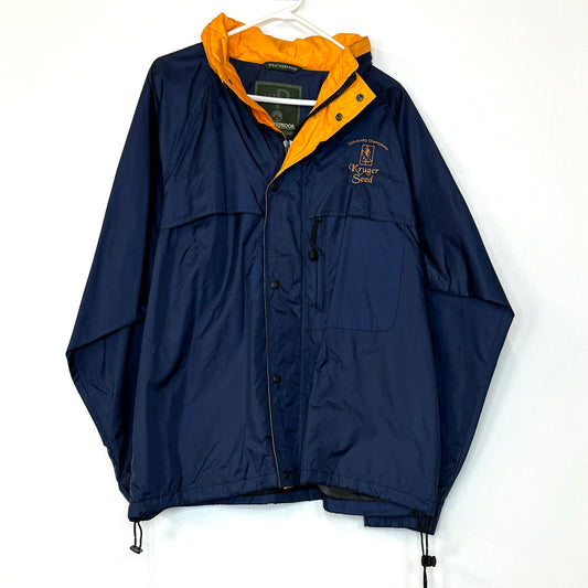 Weatherproof Kruger Seeds | Mens Windbreaker Jacket | Color: Blue/Yellow | Size: L