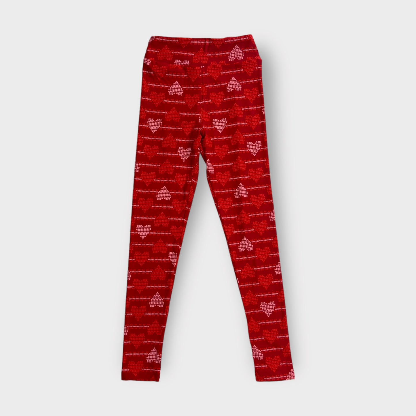 LuLaRoe Juniors Leggings | Tween (00-0) | Red w/X’s & 0’s Hearts | Buttery Soft | New