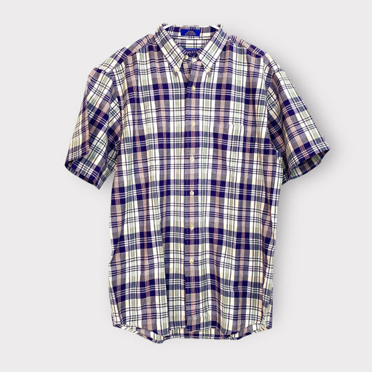 Pendleton S/s Button-Up Shirt | M | Green/Blue Plaid | Pre-Owned