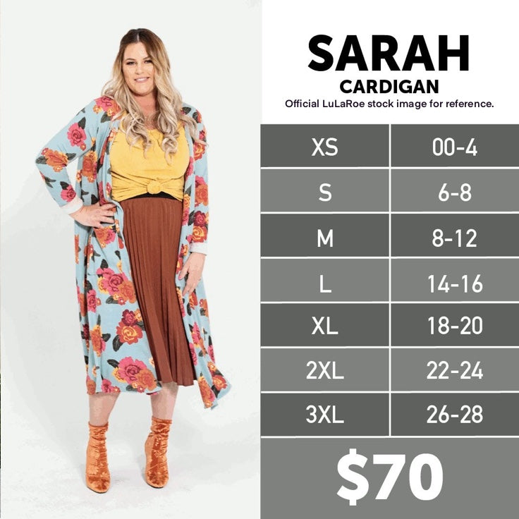 LuLaRoe | Sarah L/s Cardigan Sweater | XS | Wheat | Heathered | NWT