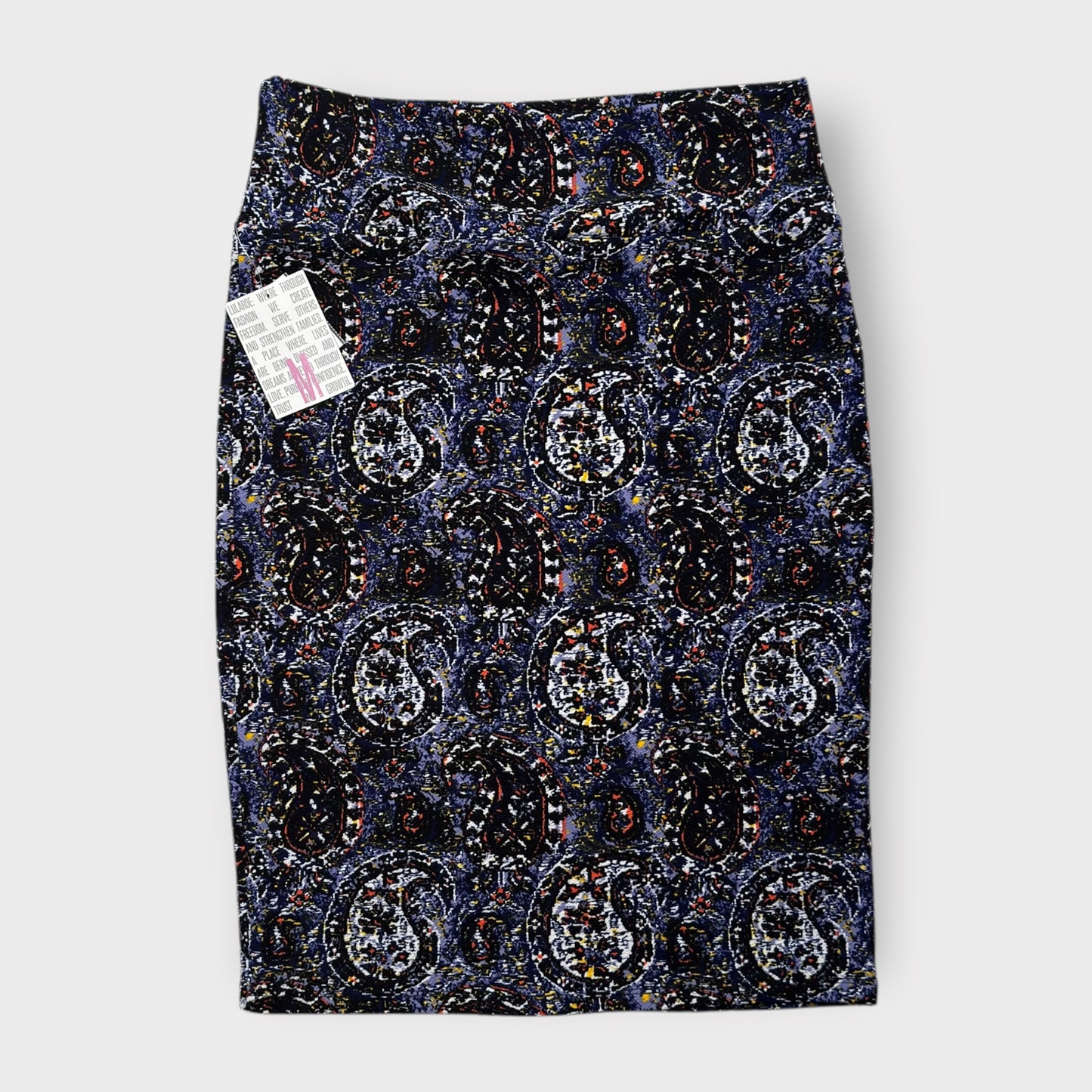 LuLaRoe Cassie Pencil Skirt - Multicolor Paisley - Women's M (8-10) - NWT