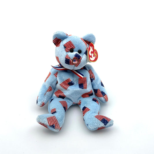 Ty Original Beanie Babies | Union The Bear w/Flag Nose