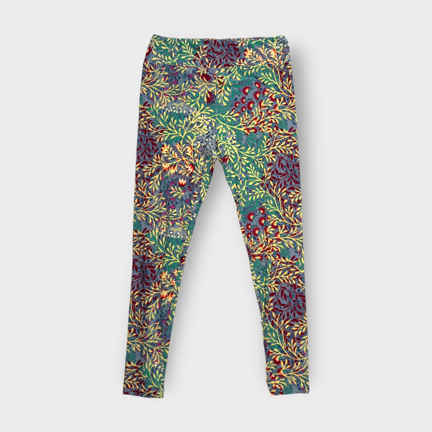 LuLaRoe Women’s Leggings | Tall & Curvy (12-18) | Floral Botanical Print | Soft Stretch Knit | New