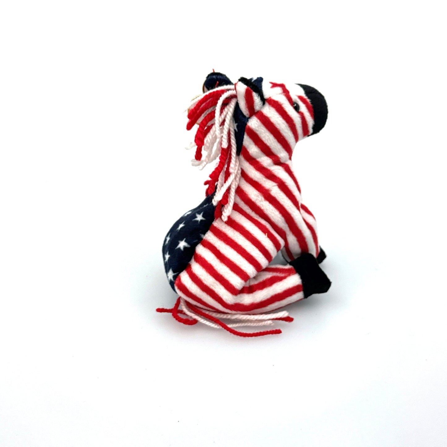 Ty OriginalBeanie Babies | Lefty 2000 Donkey American Flag Plush Toy | EUC