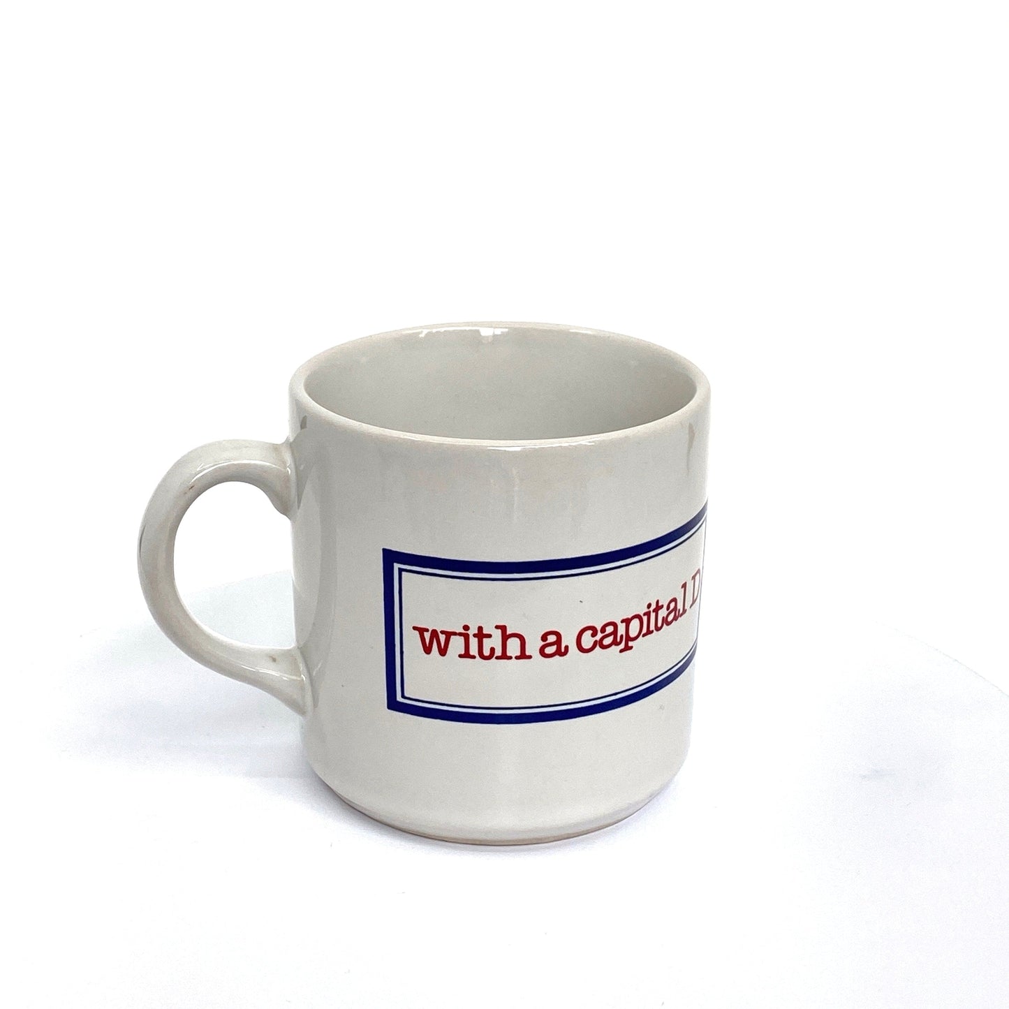 ‘Debbie with a capital D’ White Ceramic Personalized Coffee Cup 14 Fl Oz