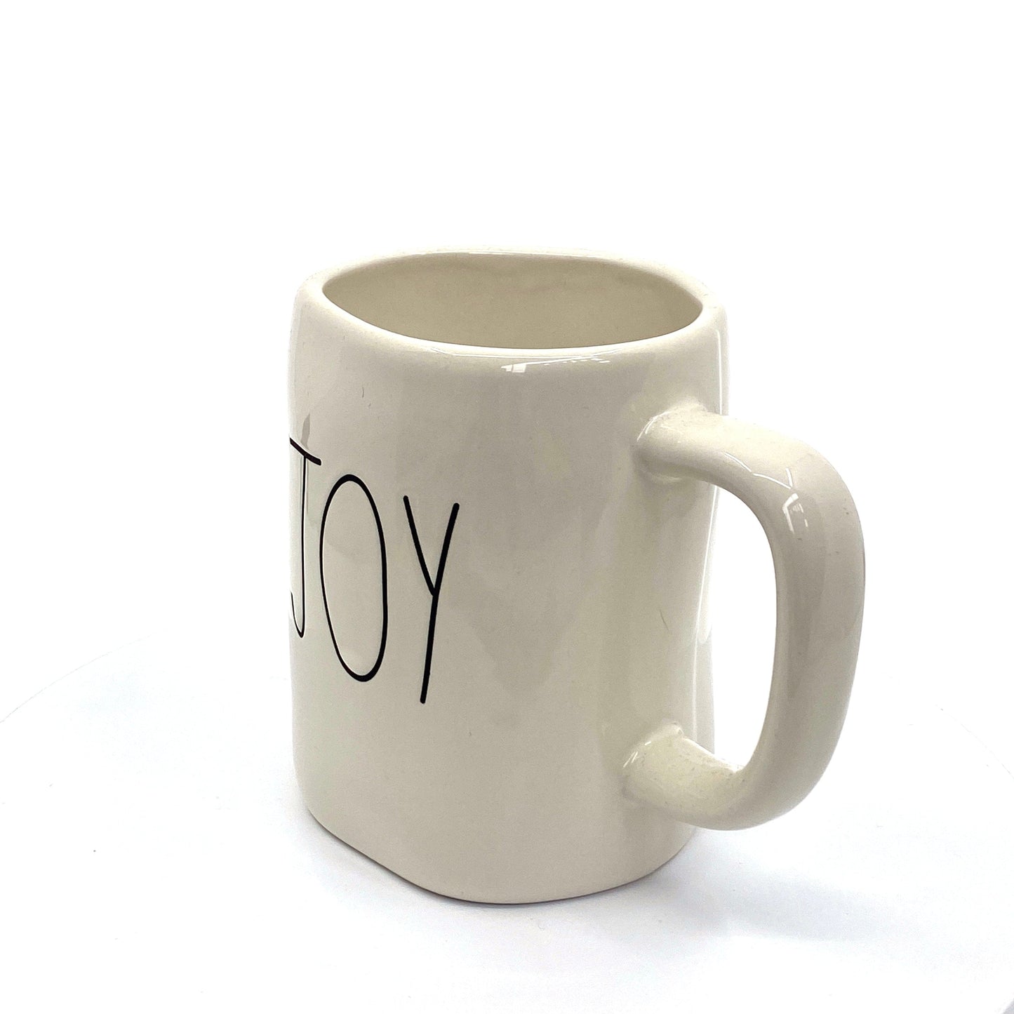 Rae Dunn Artisan Collection ‘JOY’ Large Letter White Coffee Cup Mug By Magenta