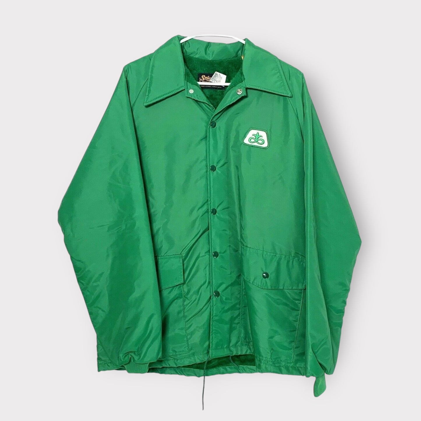 Swingster | Green Pioneer Seed Lined Jacket | L (42-44) | Snap-Up | VGC | Vintage