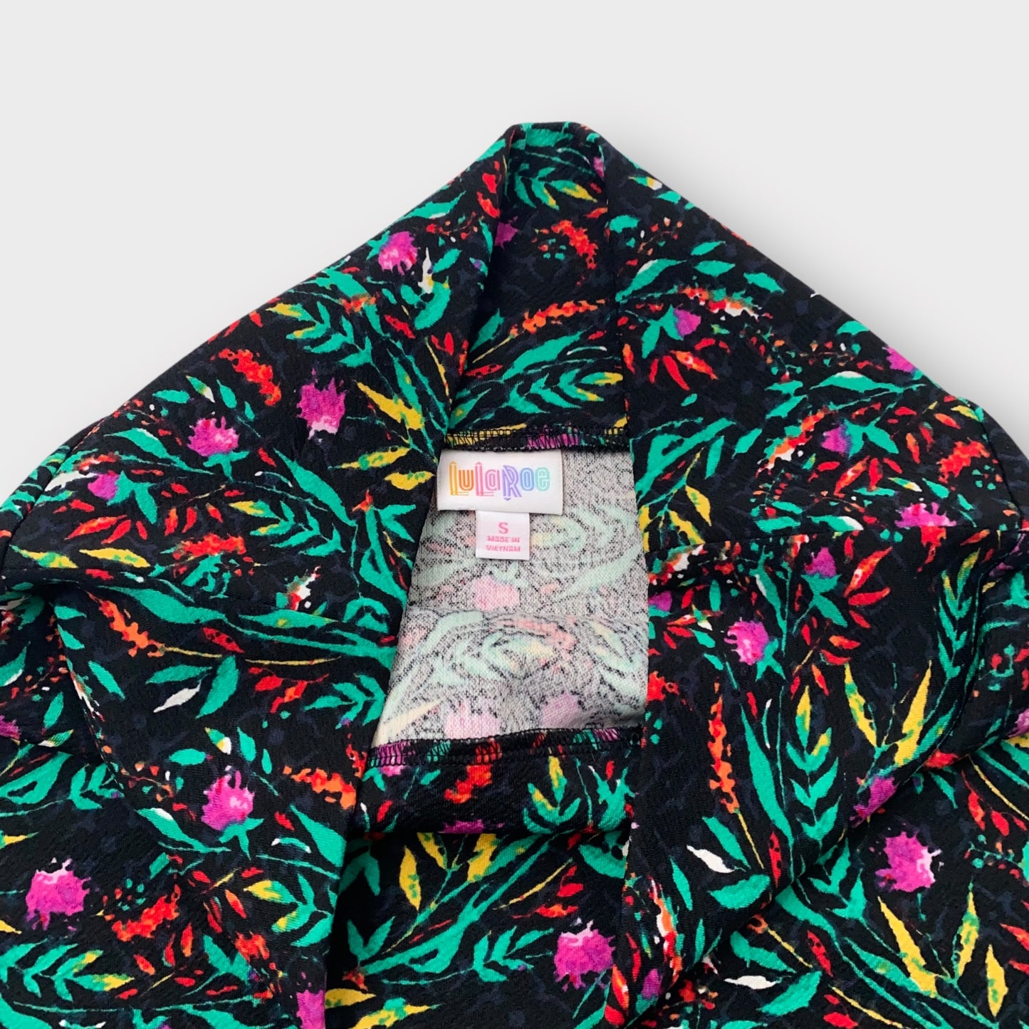 LuLaRoe Cassie Pencil Skirt - Black Multicolor Busy Floral - Women's S (4-6) - NWT