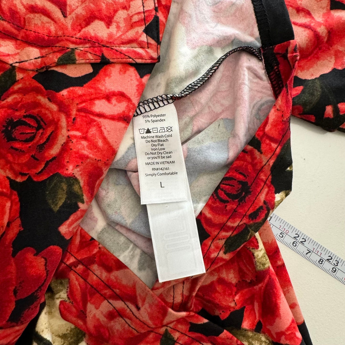 LuLaRoe Vault | Amber Lightweight Hoodie | Size: L | Color: Black/Red | Skulls & Roses | NWT