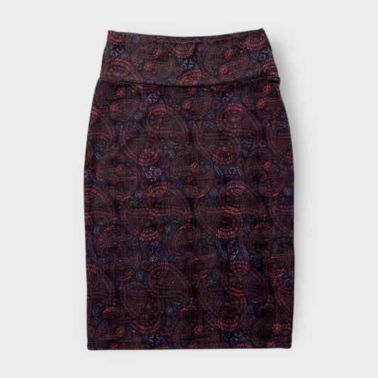 LuLaRoe Cassie Pencil Skirt - Multicolor Ornate Circle Lattice - Women's S (4-6) - NWT