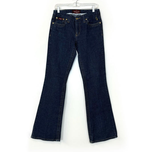 Baby Phat | Womens Wide-Leg Denim Jeans | Color: Blue | Size: 9 | Pre-Owned