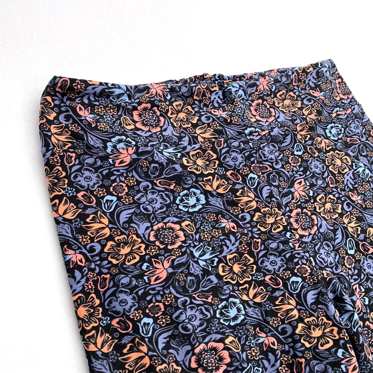 LuLaRoe Leggings | TC (12-18) | Blue/Pastel Floral | Buttery Soft | New