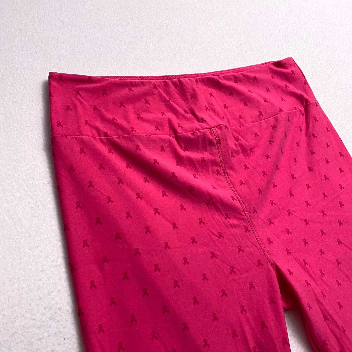 LuLaRoe Breast Cancer Awareness Leggings | TC (12-18) | Pink w/Ribbons Pattern | New