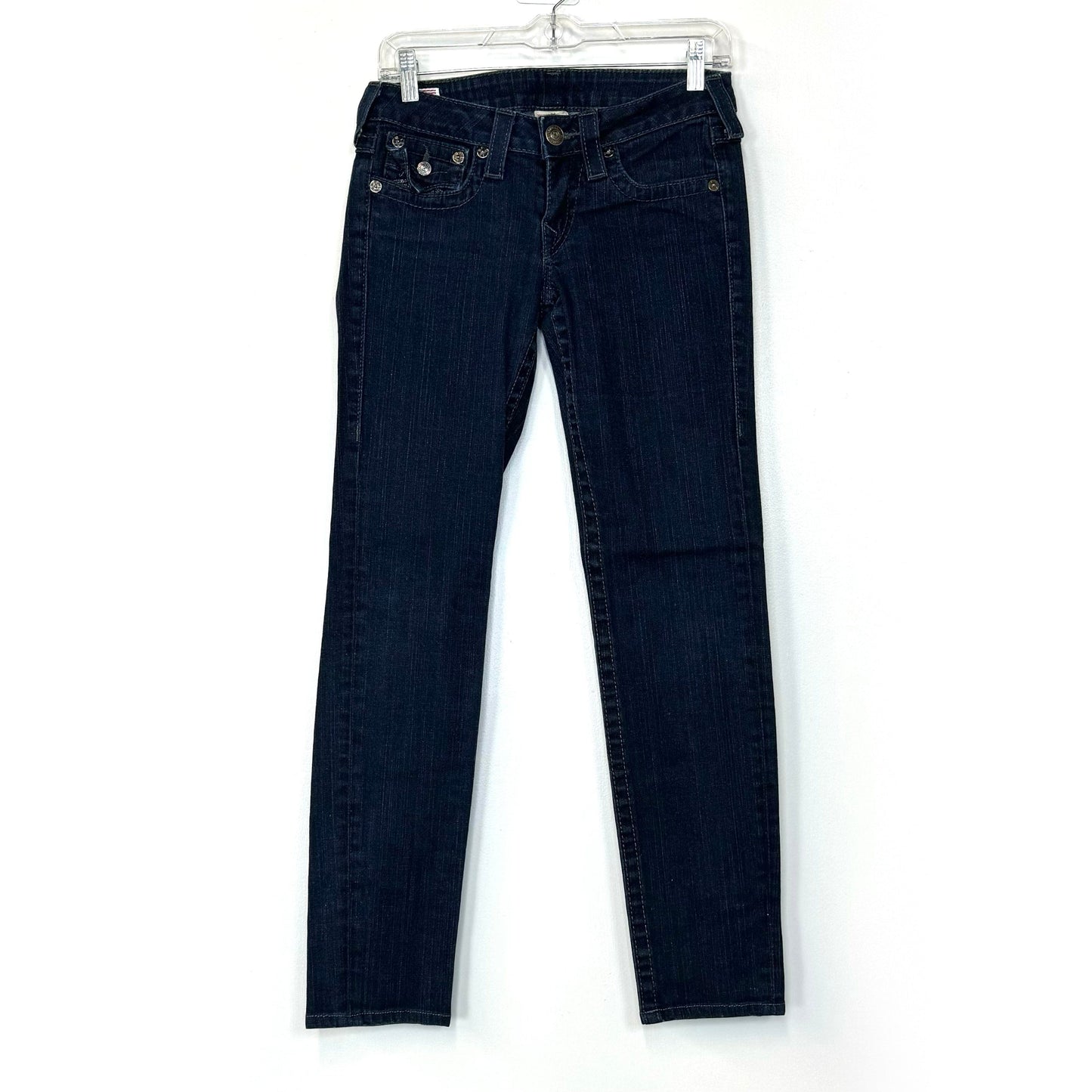 True Religion Womens Slim Denim Jeans - Comfortable Fit for Everyday Wear - Available in Blue - Size 27