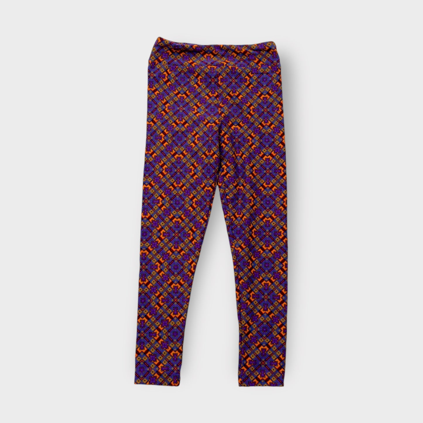 LuLaRoe Kids Stretch Leggings | S/M (2-8) | Multicolor Geometric Print | Cozy Everyday Wear | New