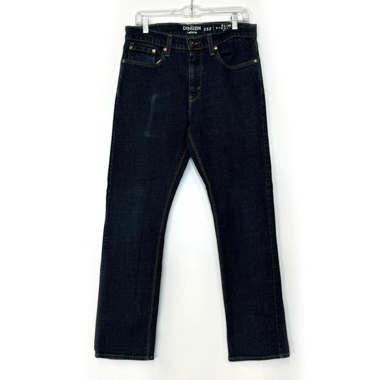 Levi Strauss Denizen 232 | Mens Slim Straight Jeans | Color: Dark Blue | Size: 32x32