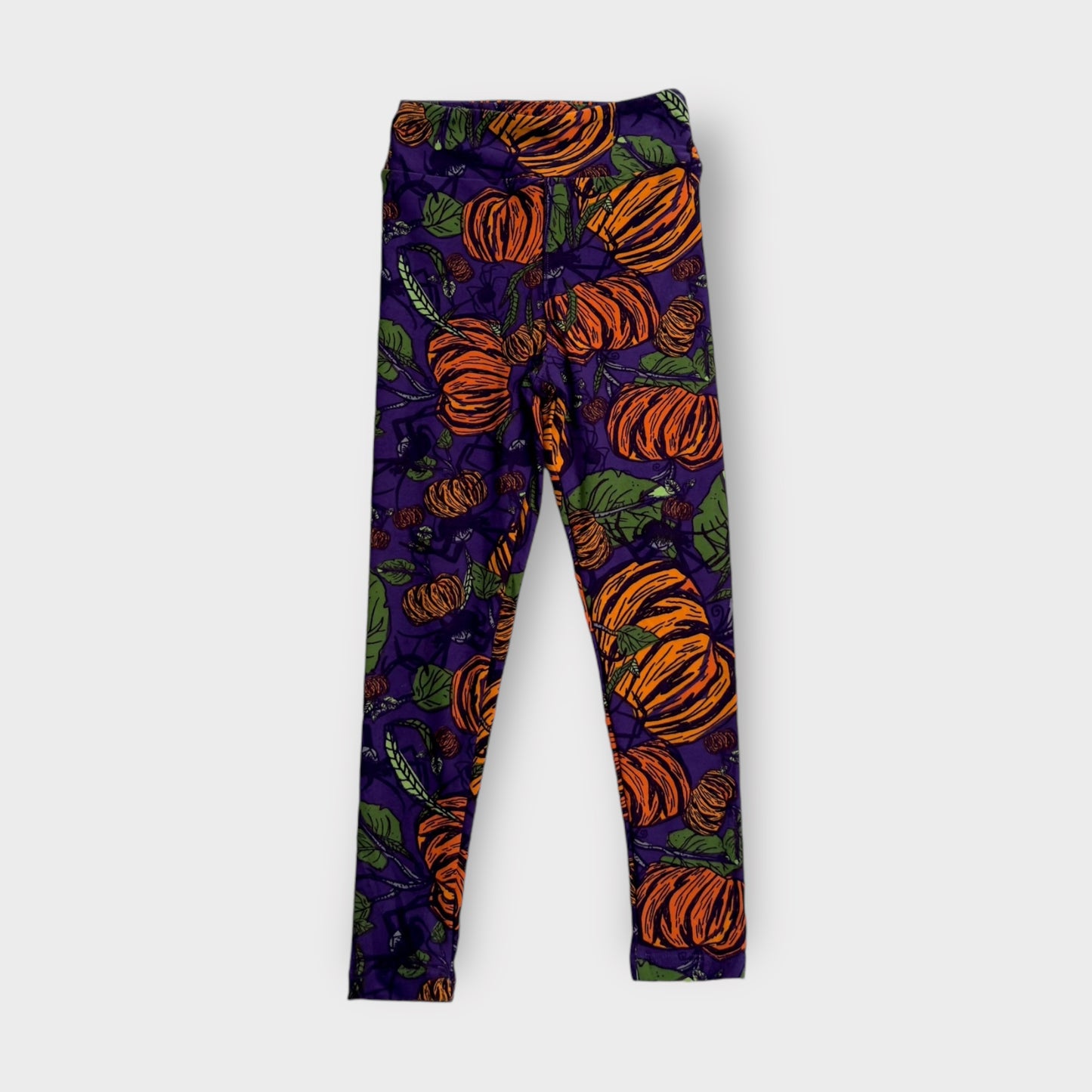 LuLaRoe Kids Halloween Leggings | S/M (2-8) | Purple Pumpkin Patch Print | Buttery Soft | New