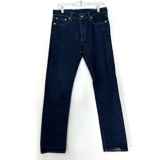 Levi Strauss | Mens Straight Denim Jeans | Color: Dark Blue | Size: 32x34