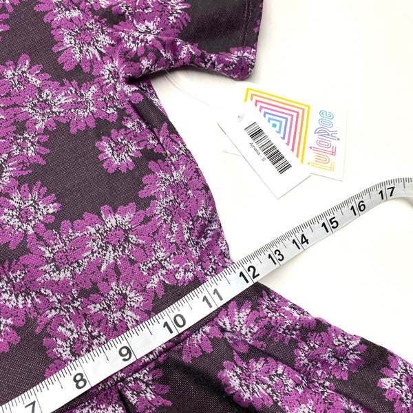 Lularoe Women's S Amelia Purple Floral Dress