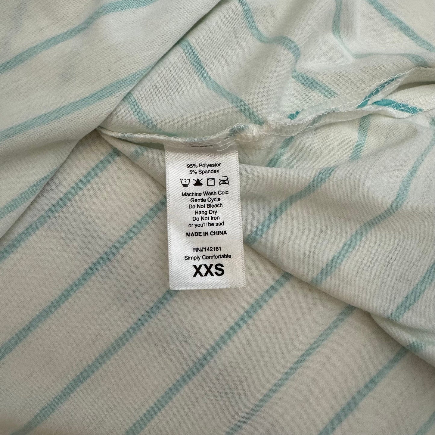 LuLaRoe Vault | Perfect T Swing Top | Size: XXS (0-6) | Color: White/Green | Striped | NWT