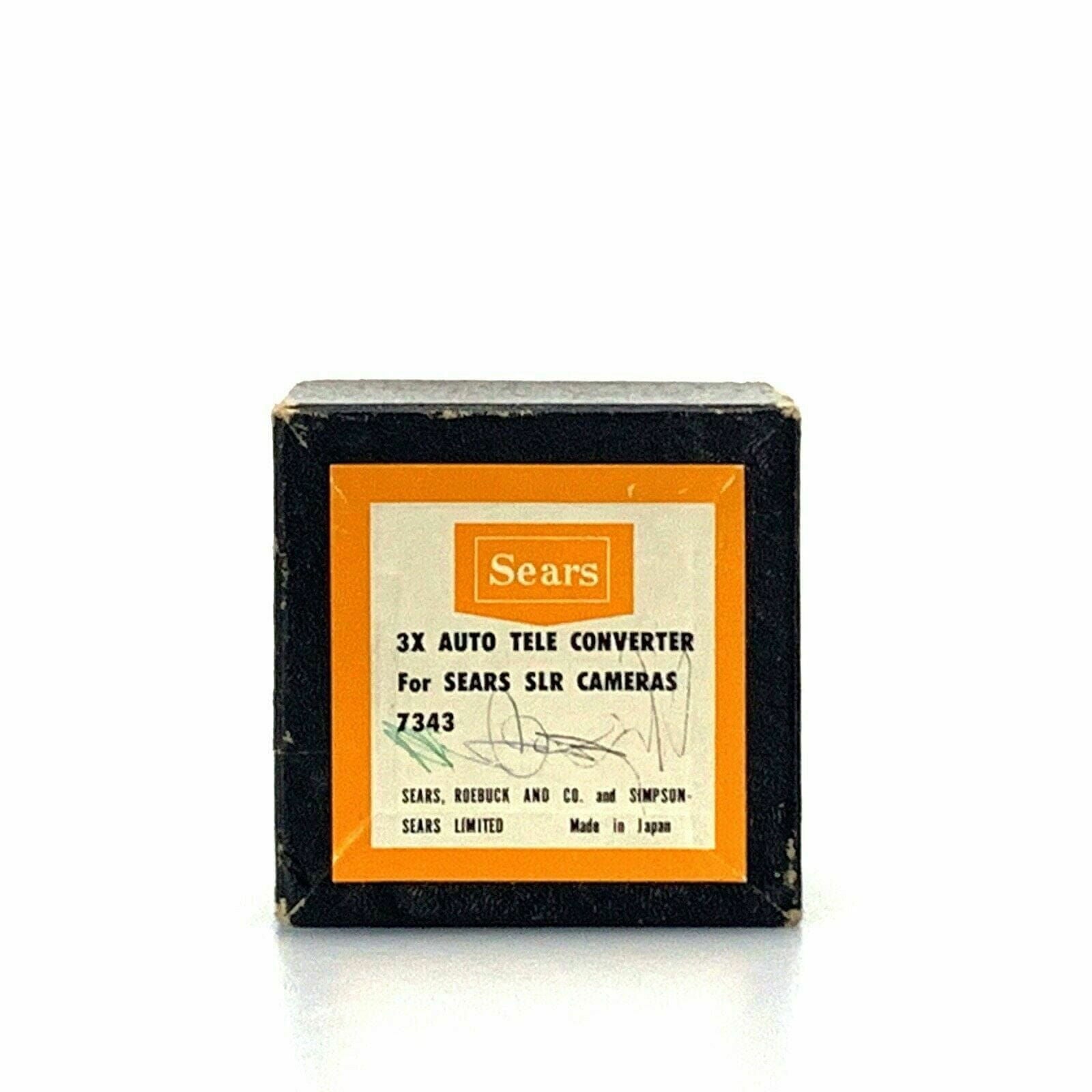 3X Auto Tele Converter for SEARS SLR Cameras 7343 w/Original Box - Made in Japan -  | Buy at Parsimony Shoppes