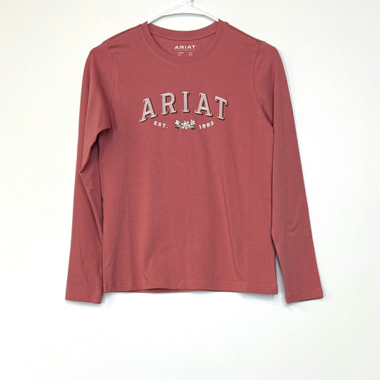 Ariat | Kids L/s Flora T-Shirt | Color: Dusty Rose | Size: L/12 | NWT