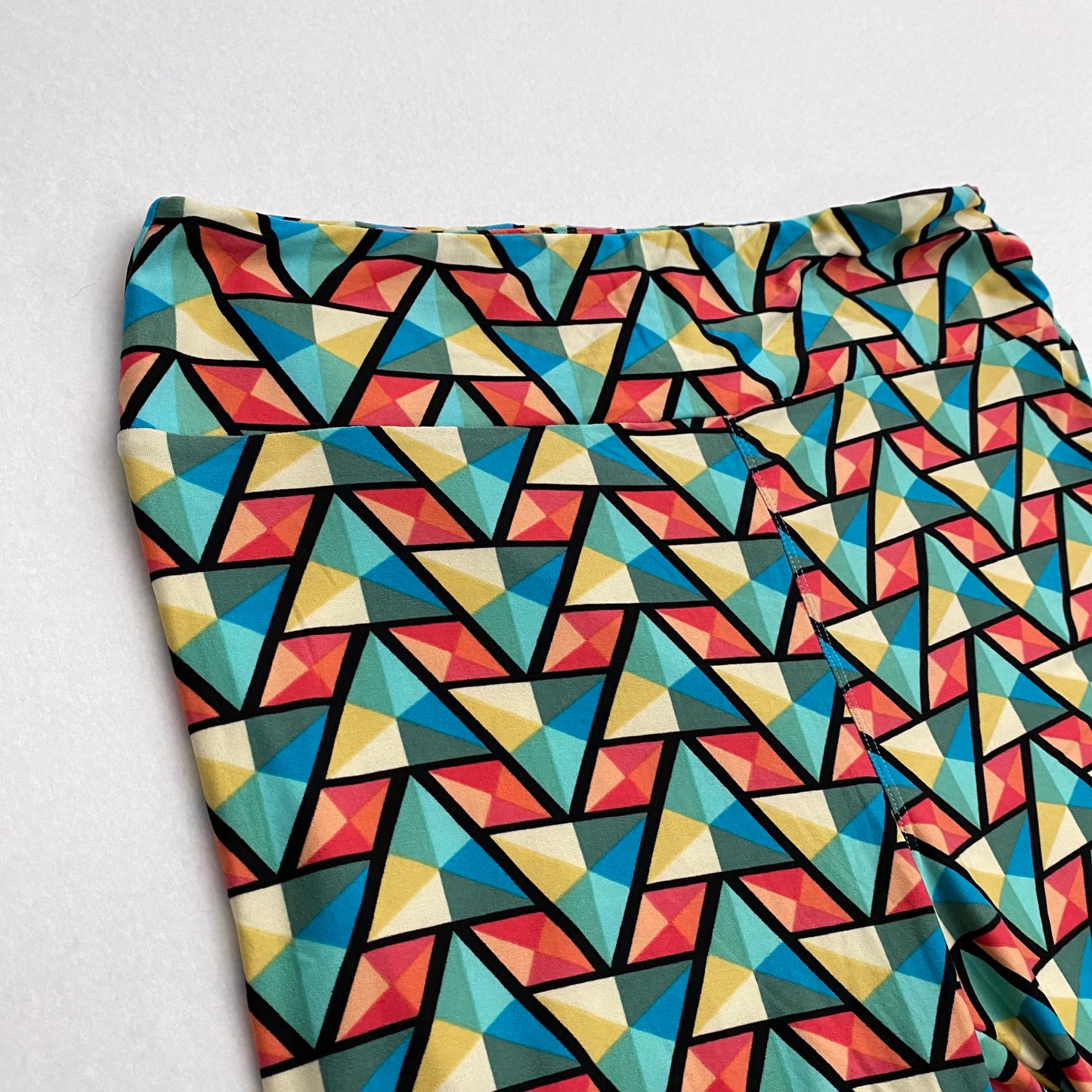 LuLaRoe Print Leggings | TC (12-18) | Multicolor Geometric | New