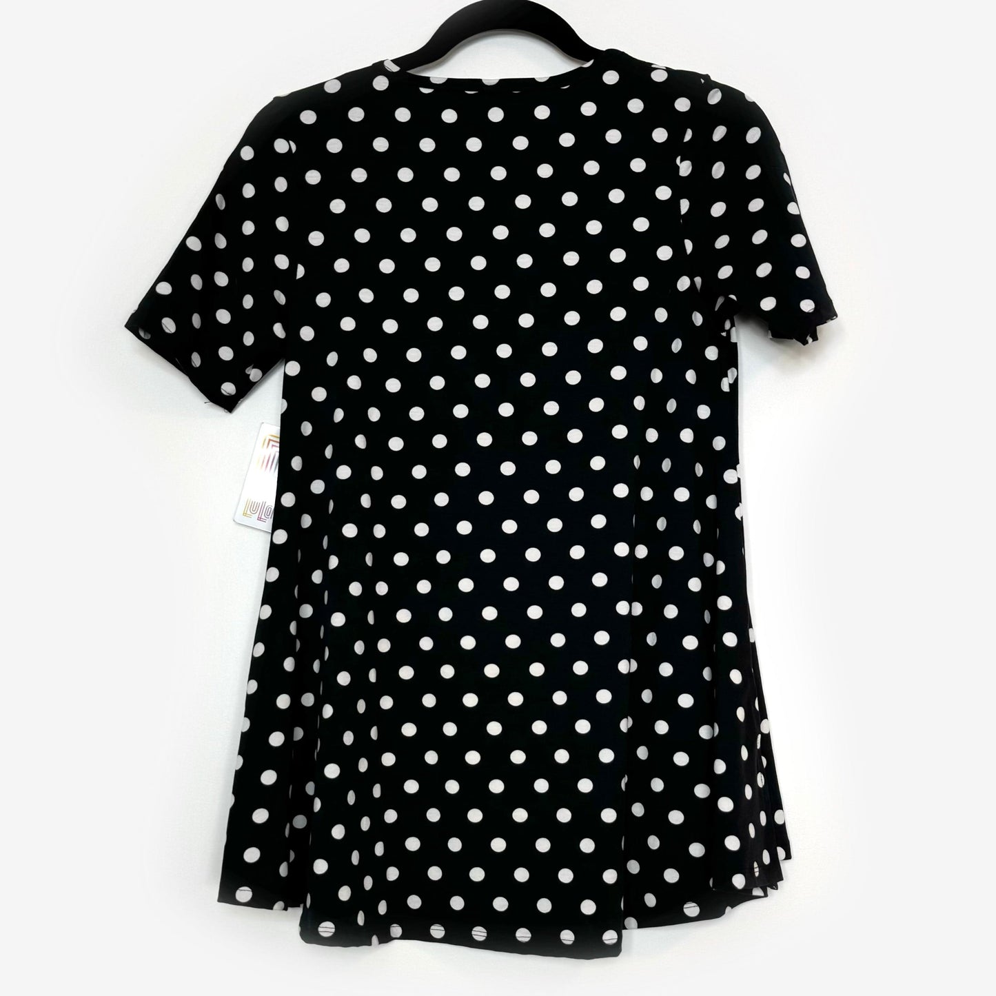 LuLaRoe Vault | Perfect T Swing Top | Size: XXS (0-6) | Color: Black/White | Polka Dot | NWT