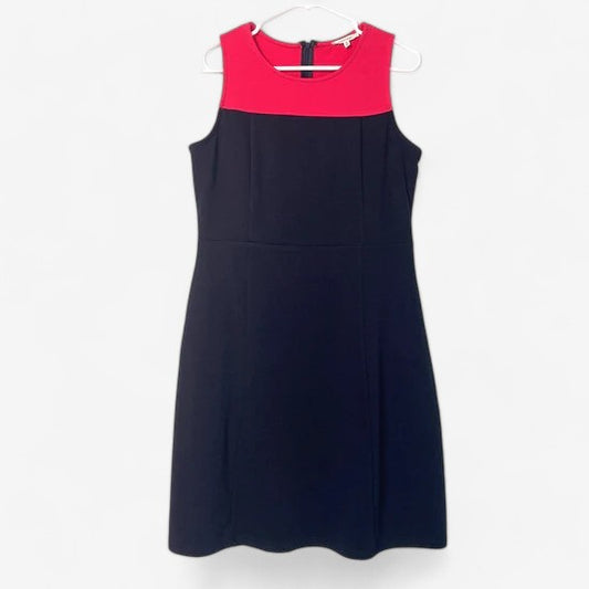 41 Hawthorn Women's Size M Pink & Navy Blue Fit & Flare Sleeveless Dress