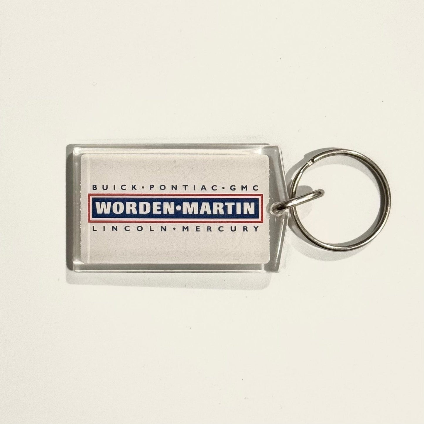 Champaign, IL ‘Worden•Martin’ Dealership Keychain Key Ring Acrylic