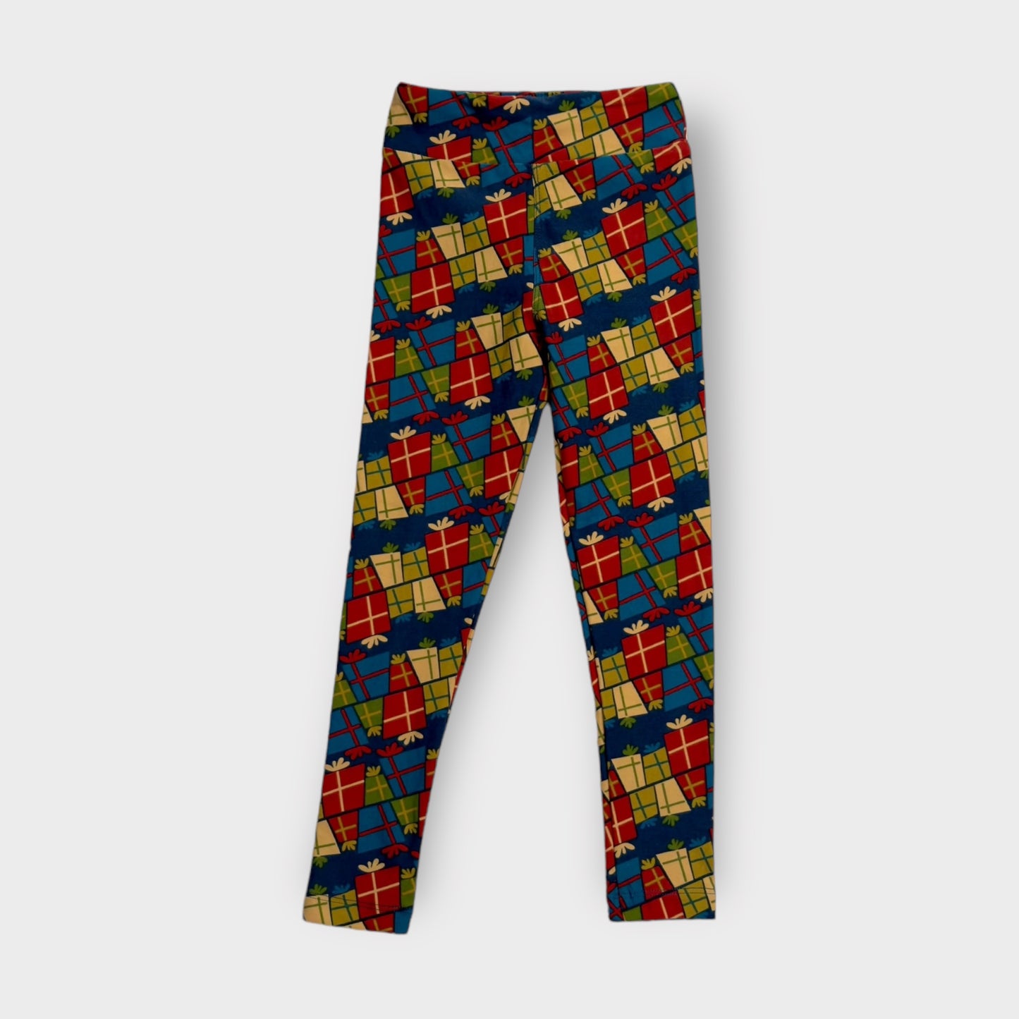 LuLaRoe Kids Leggings | S/M (2-8) | Multicolor Gift Boxes/Presents Pattern | Buttery Soft | New