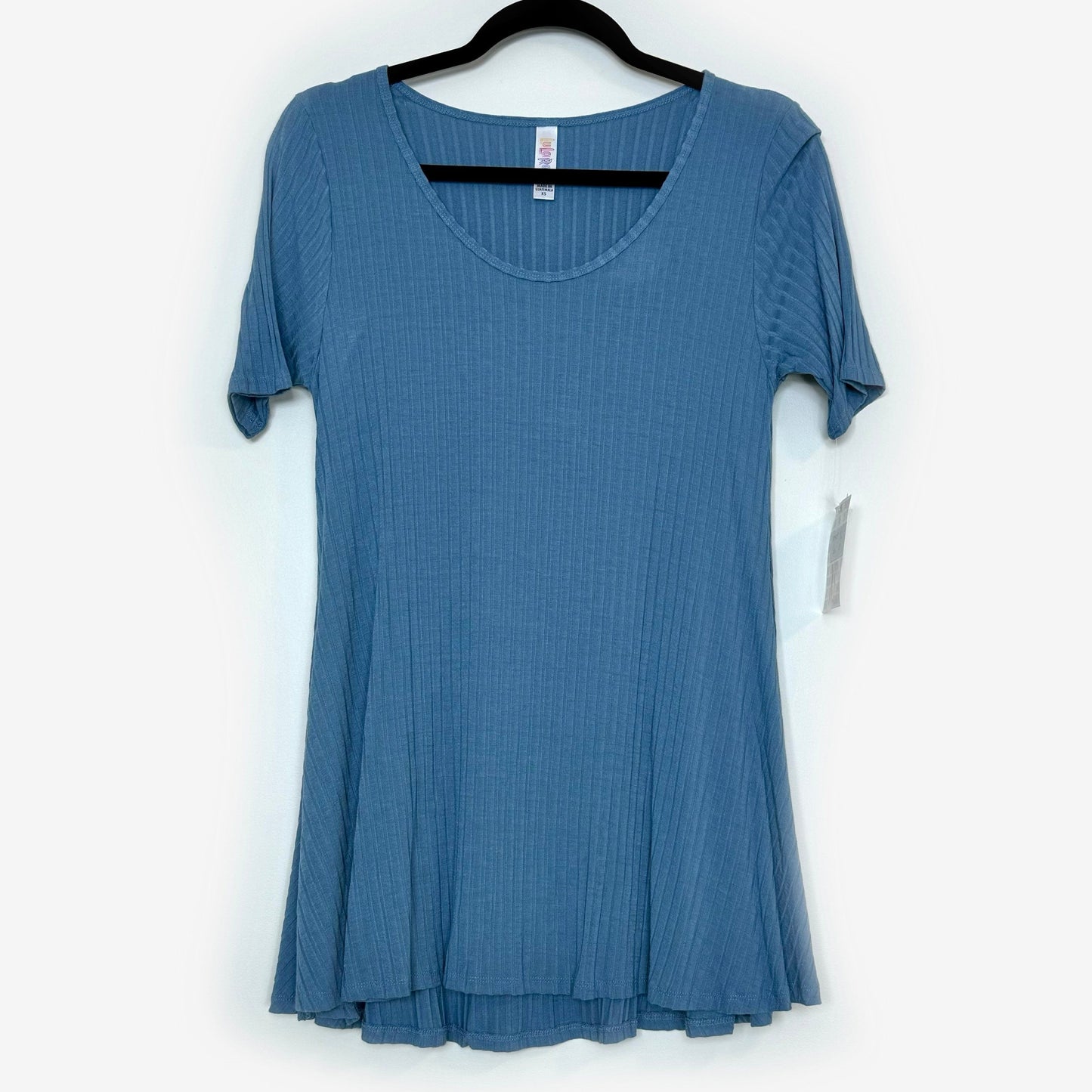 LuLaRoe Vault | Perfect T Swing Top | Size: XS (4-10) | Color: Blue | Ribbed | NWT