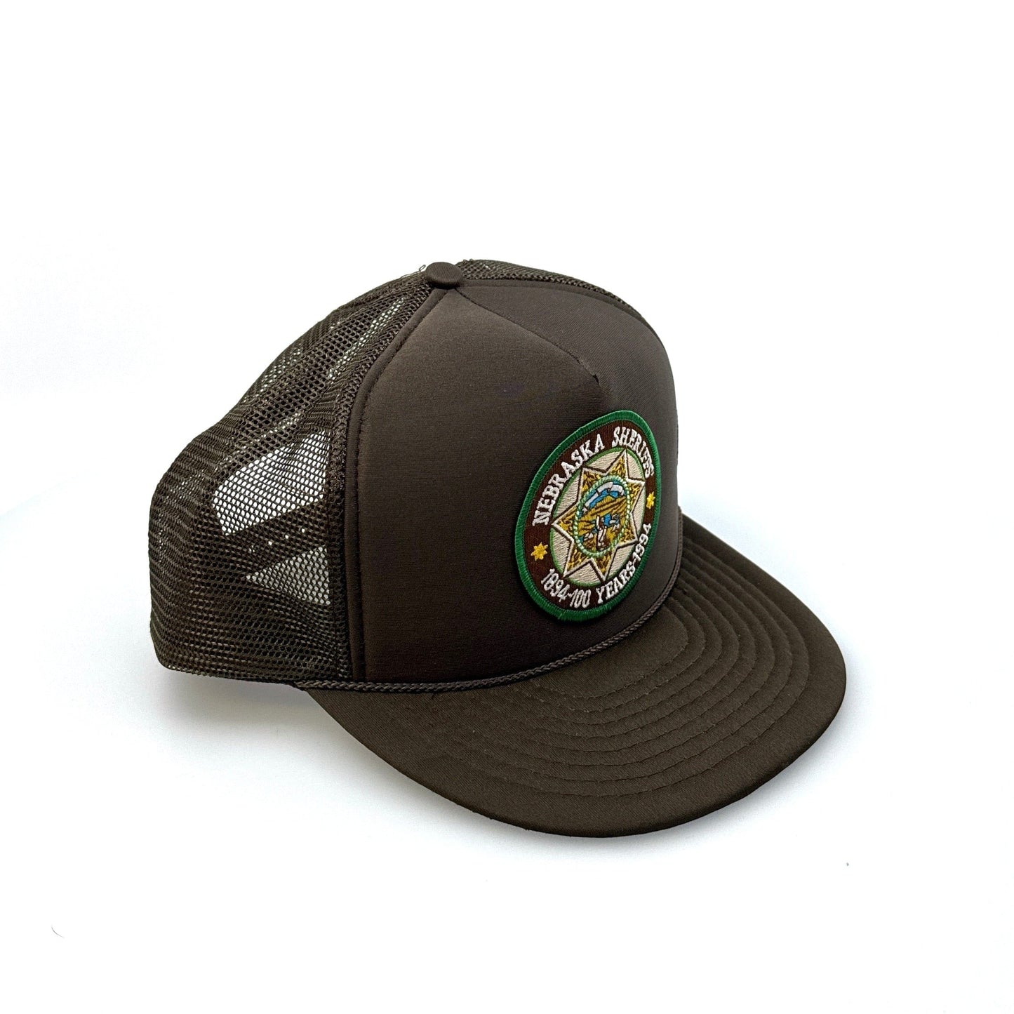 Nebraska Sheriff’s 100 Years | Nissin Foam Trucker Hat | Brown | OSFA | EUC | Pre-Owned