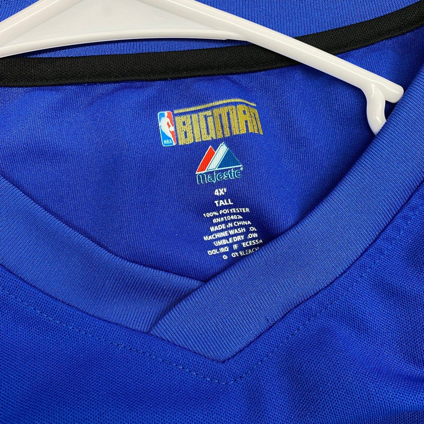 NBA BIGMAN Majestic Mens Size 4XL Tall Blue ‘Orlando Magic’ T-Shirt*