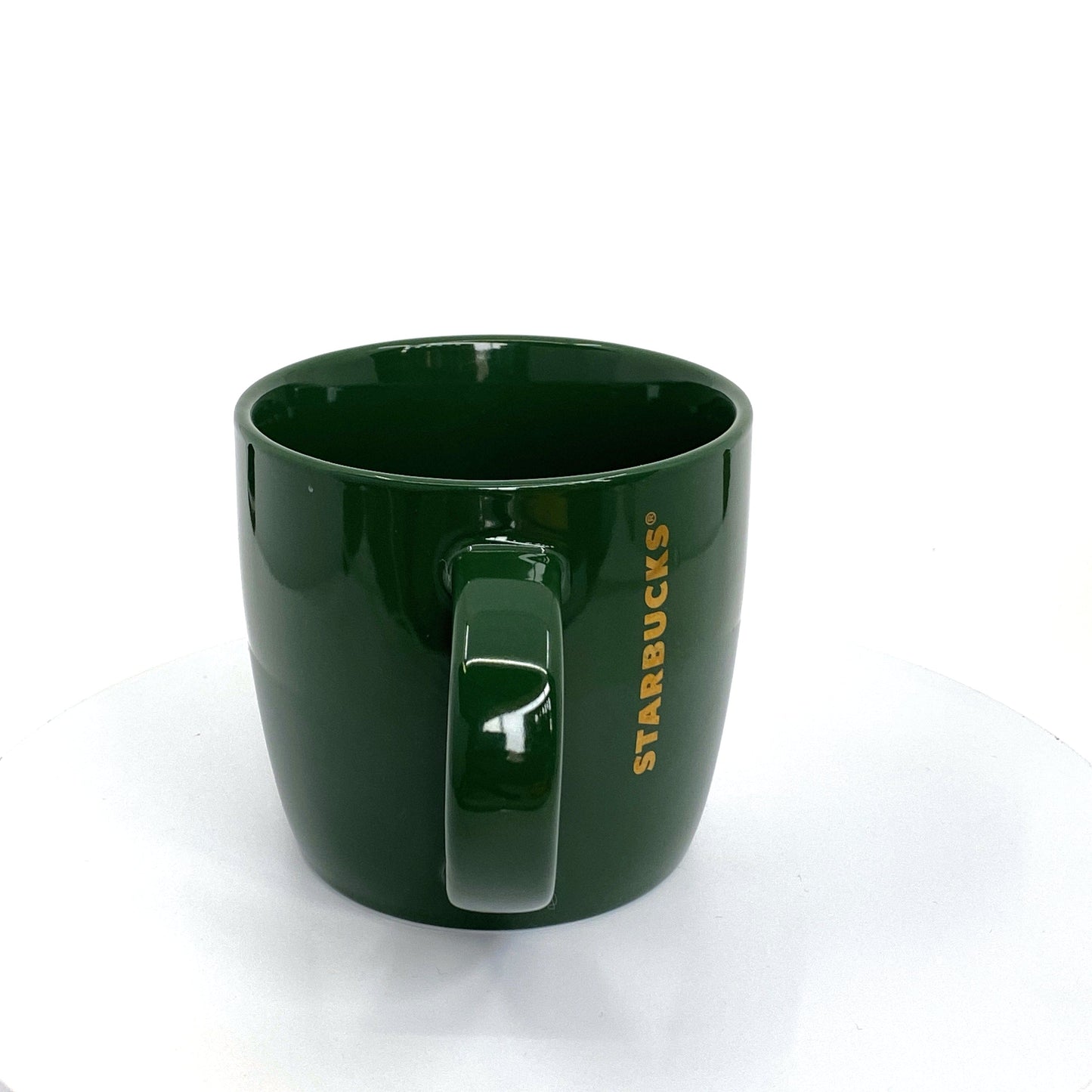 Starbucks 2017 Green/Goldtone Logo Coffee Mug 14 fl oz Pre-Owned