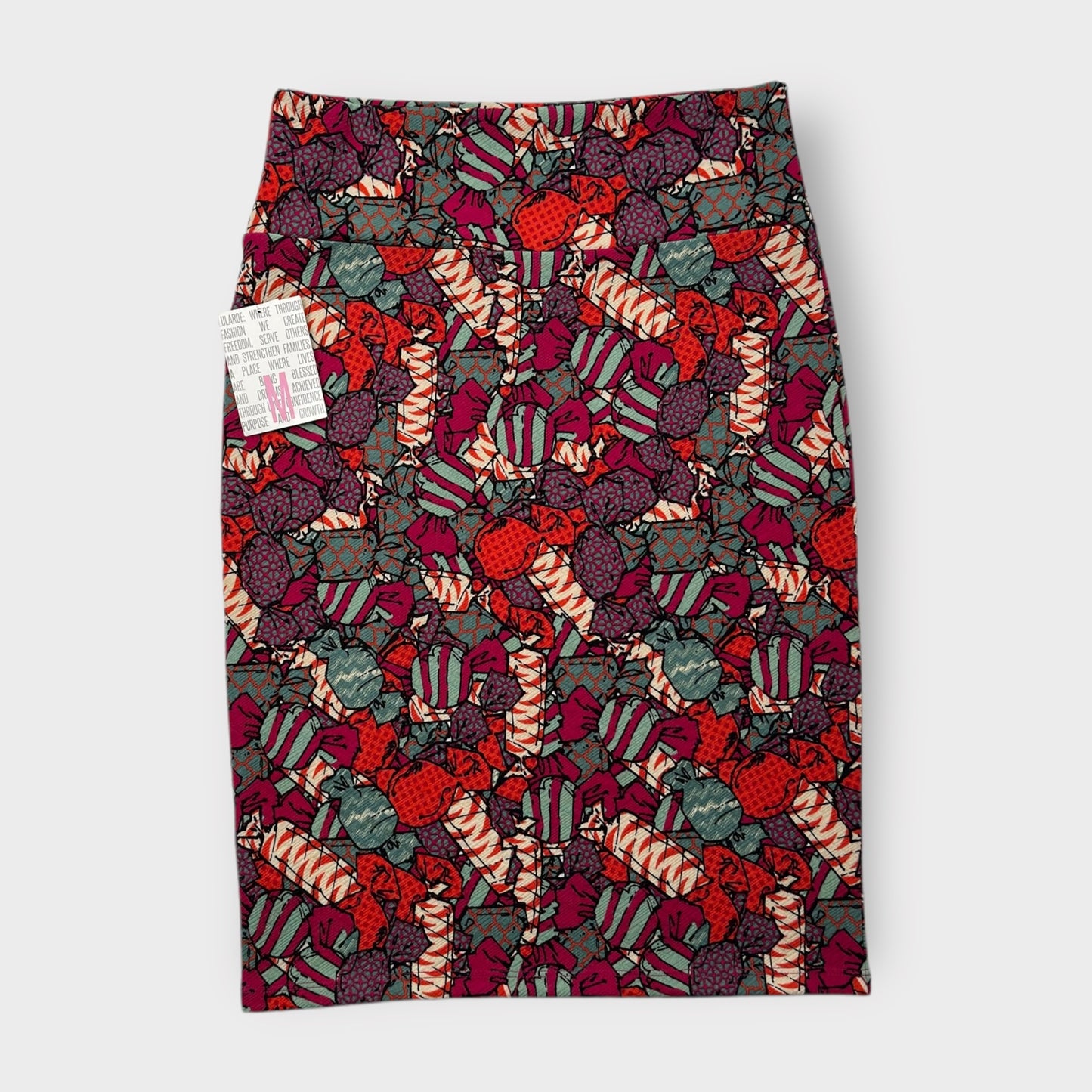 LuLaRoe Cassie Pencil Skirt - Hard Candy Multicolor - Women's M (8-10) - NWT