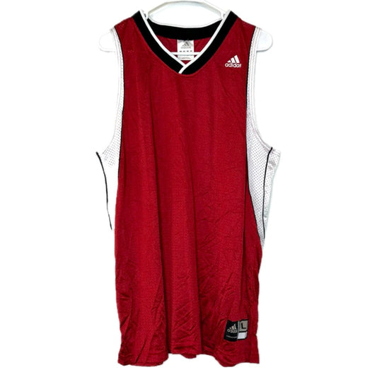 Adidas | Mens Mesh Basketball Mesh Tank Top | Color: Red/White | Size: L | NEW