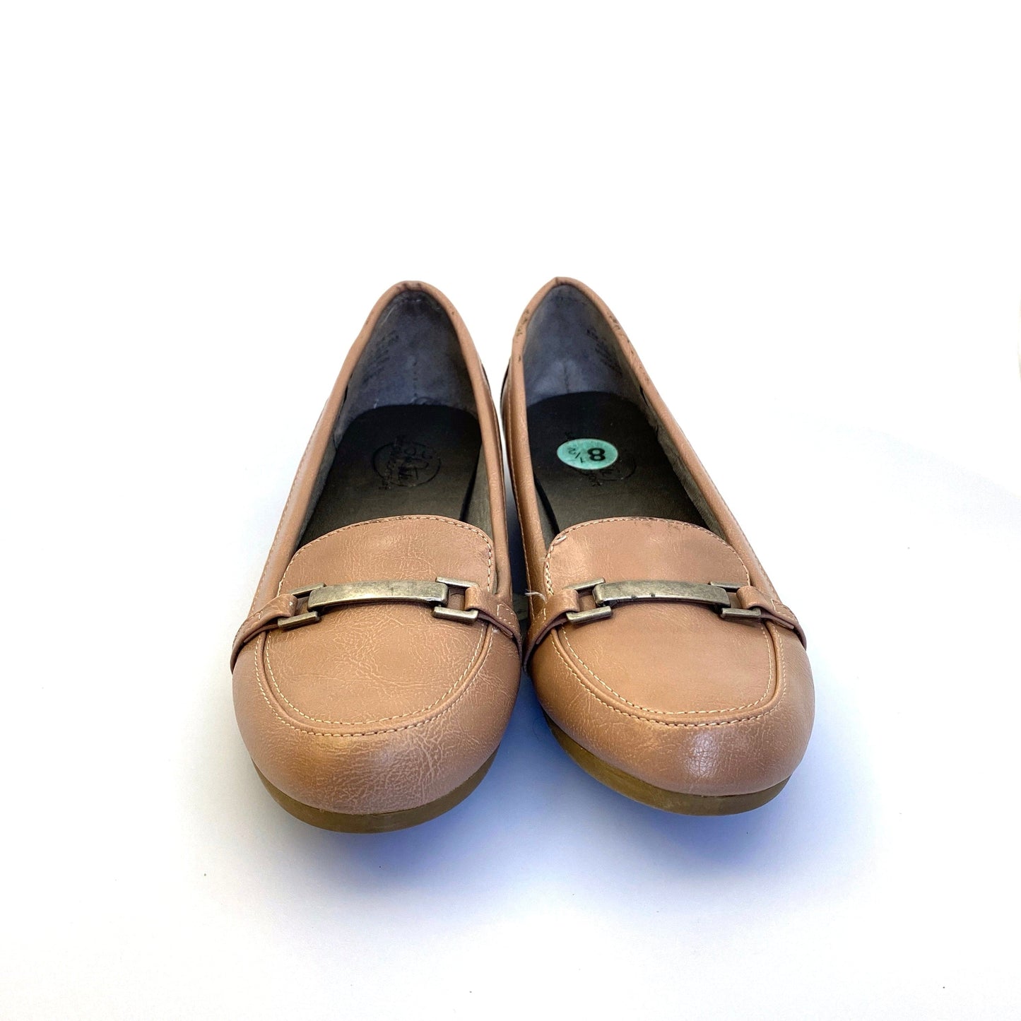 Comfortable Life Stride Size 8.5 Tan Brown Dress Loafers EUC