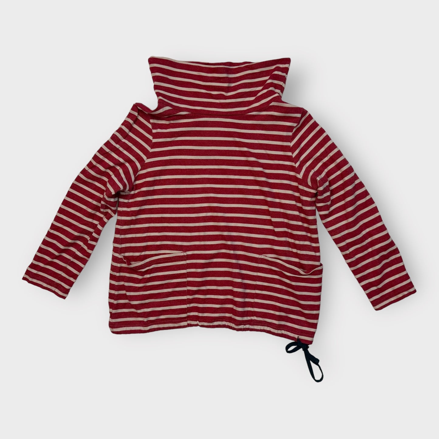 Seasalt Low Seas Sweatshirt | M | Red/White Striped | Pre-Owned VGC