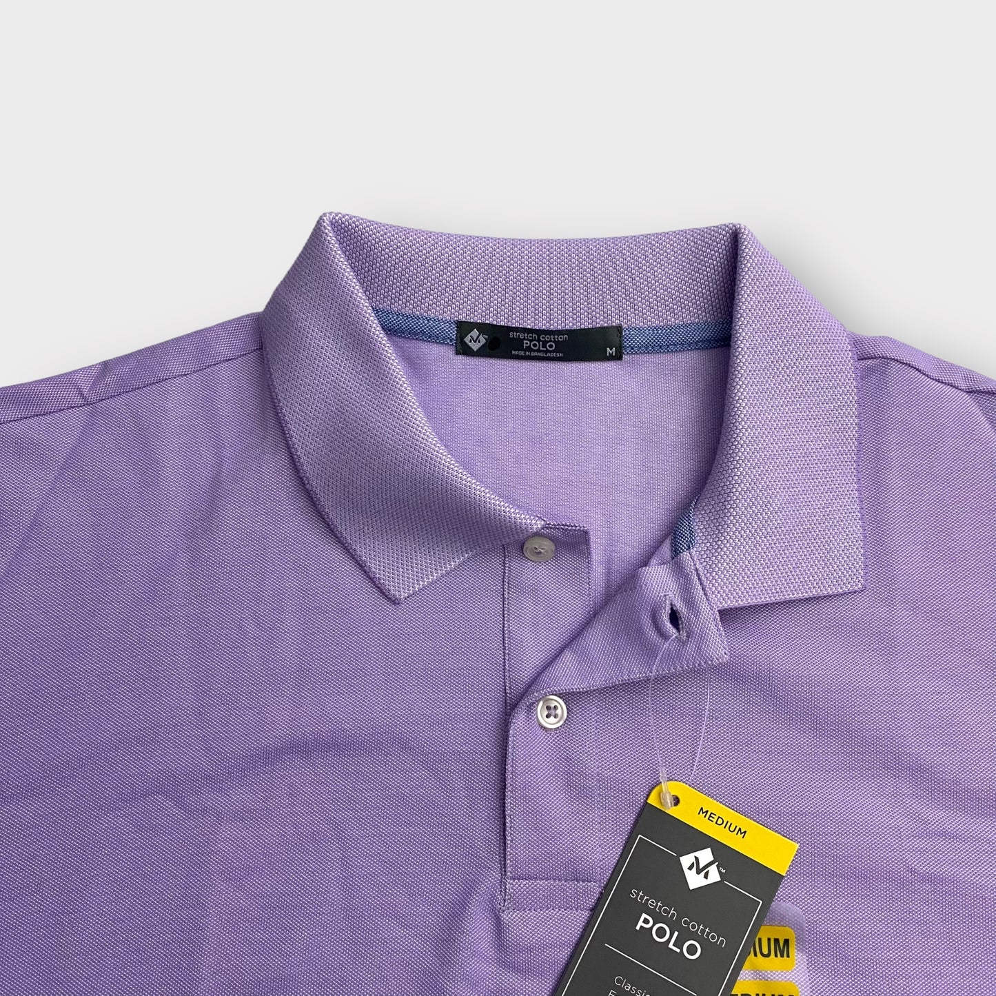 Members Mark Mens S/s Polo | M | Violet Purple | NWT