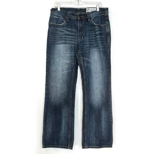 T.K. Axel | Mens Slim Straight ‘Griswold’ Denim Jeans | Color: Blue | Size: 34x32