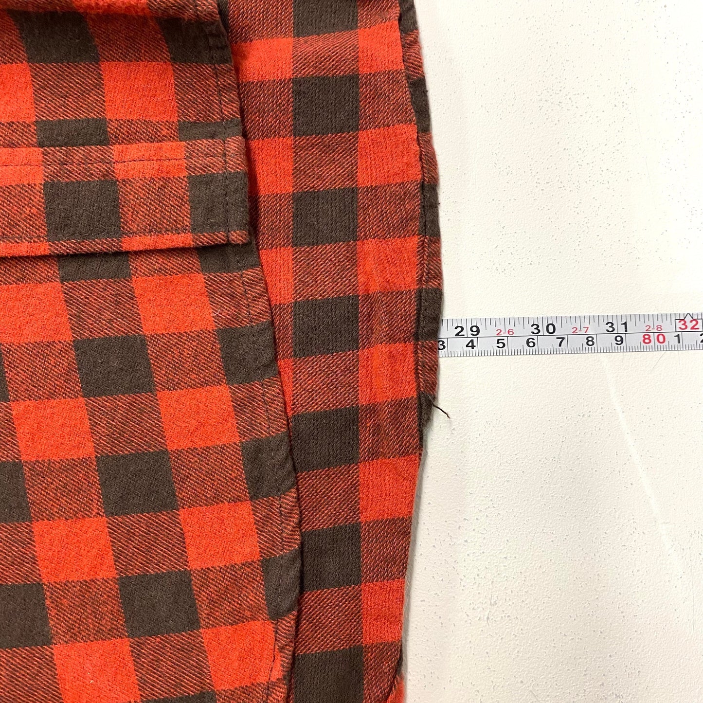 Original Weatherproof Mens Size M Red Black Buffalo Plaid Shirt Flannel Button-Down L/s Pre-Owned