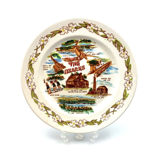 The Ozarks | Landmark Collectible Porceain Plate | 9 in. | Excellent