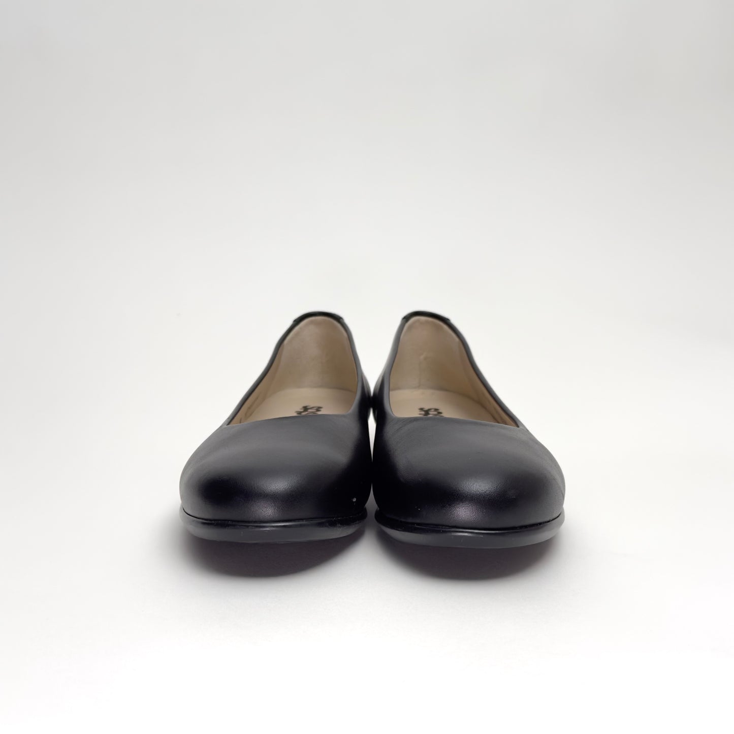 SAS Womens Scenic Leather Flats | Size 10N | Black | Comfort Slip-On | Made in USA | Pre-Owned